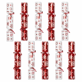 Ghoulish Decorations 10in Christmas No Snap Party Favor (Red & White)