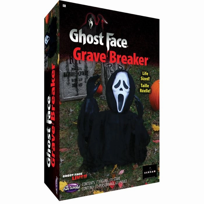 Whimsical Props 12" Ghost Face Grave Breaker