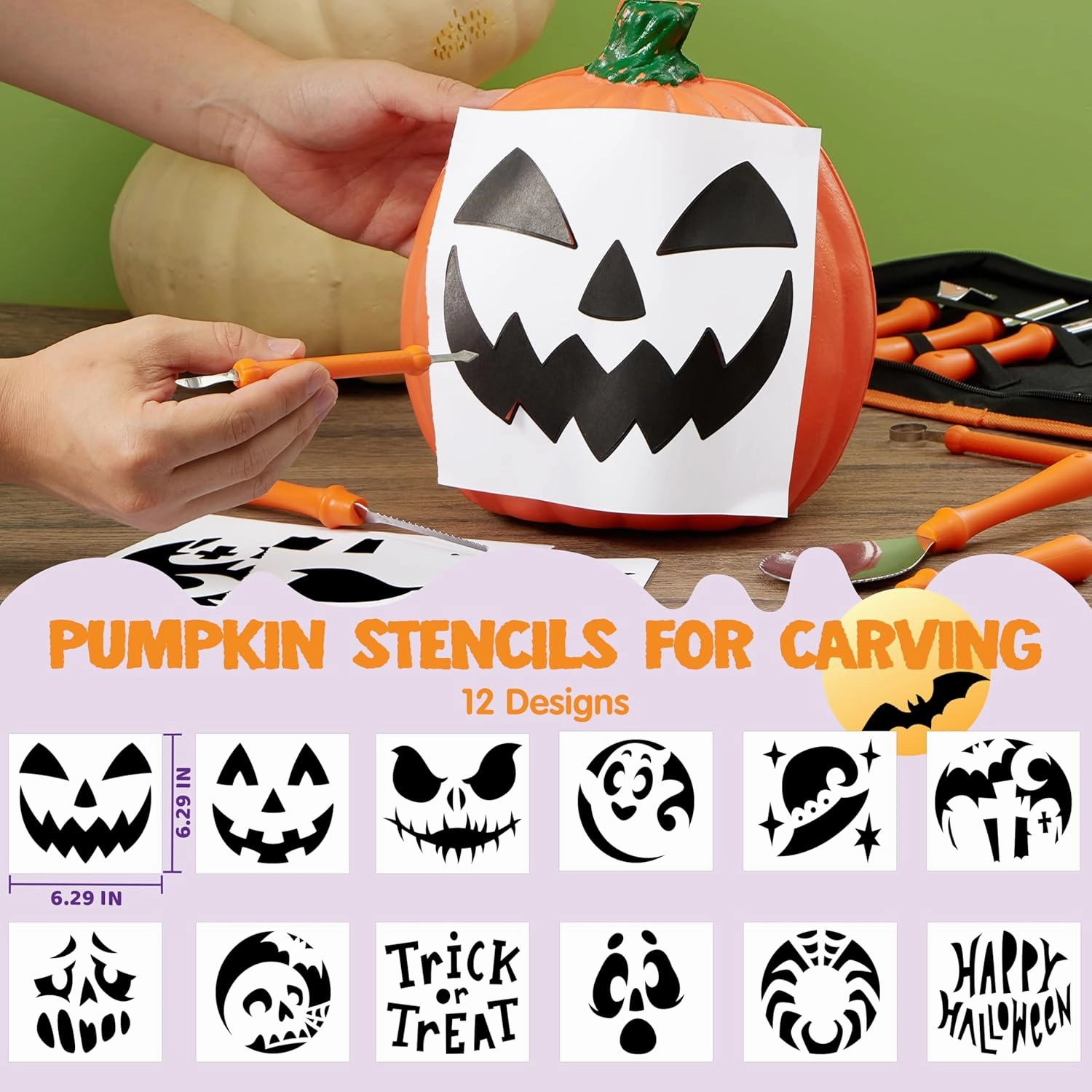 14 Pcs Halloween Pumpkin Carving Kit Fantastic Party