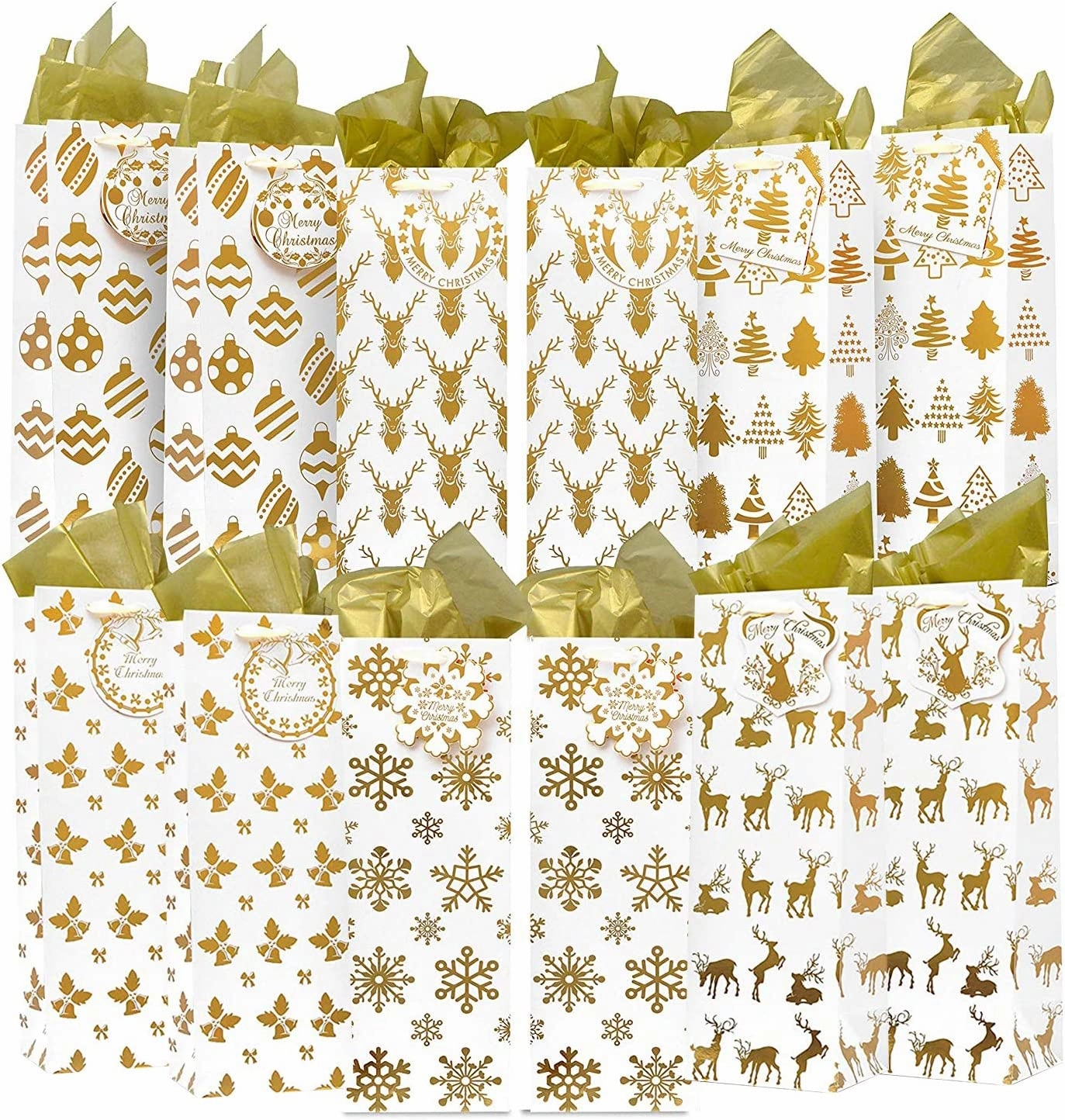 14in Wine Bottle Bags, 12 Pcs Haunted Crafts