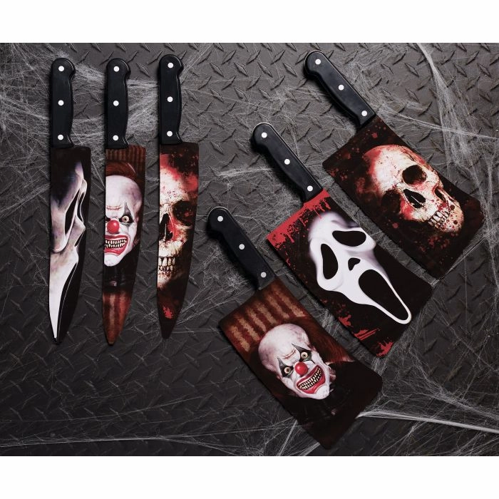 15.25" Graphic Blade Knife Ghoulish Masks
