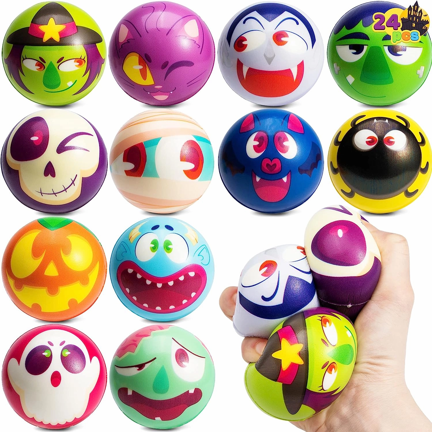 Wicked Props Mystical Accessories 24 Halloween Theme Stress Balls