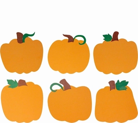 Mysterious Accessories 24 PCS Halloween Foam Pumpkin Art and Craft Kit