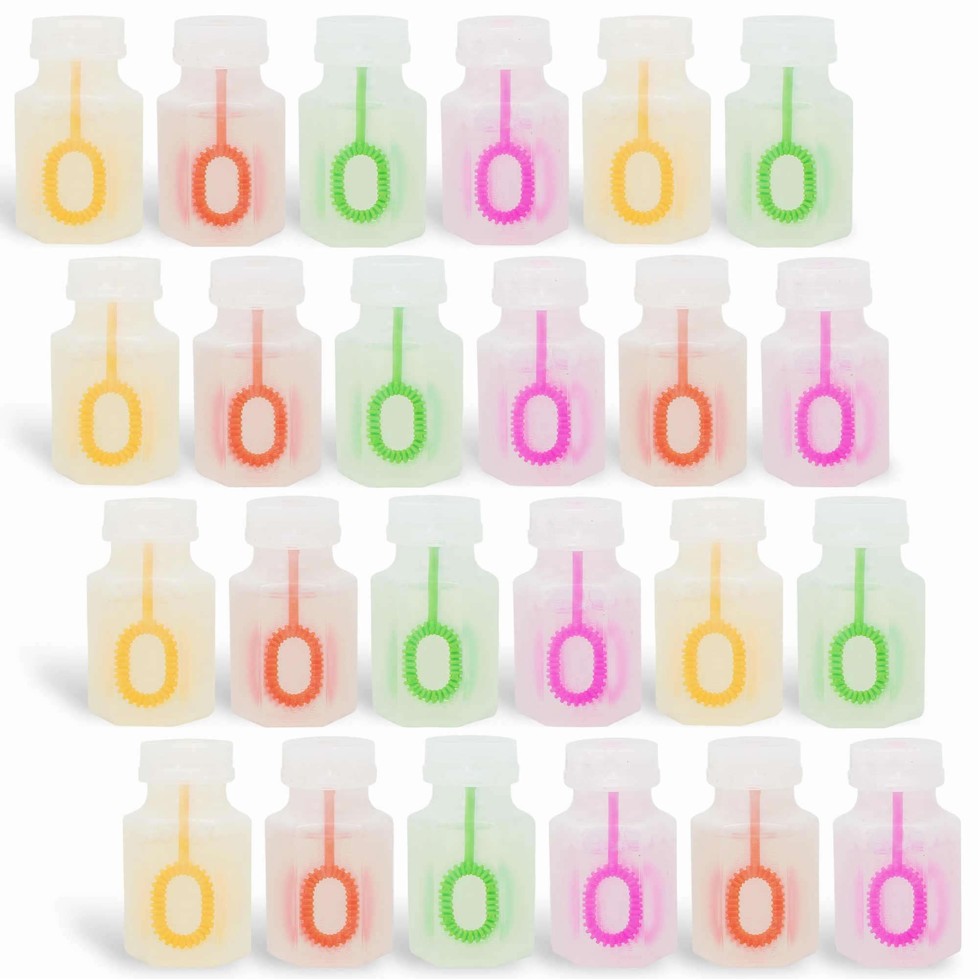 24 Pcs Mini Bubble wands Assortment Smart device Solo Play