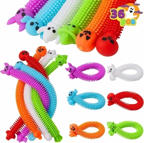 36Pcs Halloween Stretchy Strings Fidget Elastic Sensory Stress Relief Toys Wicked Decor