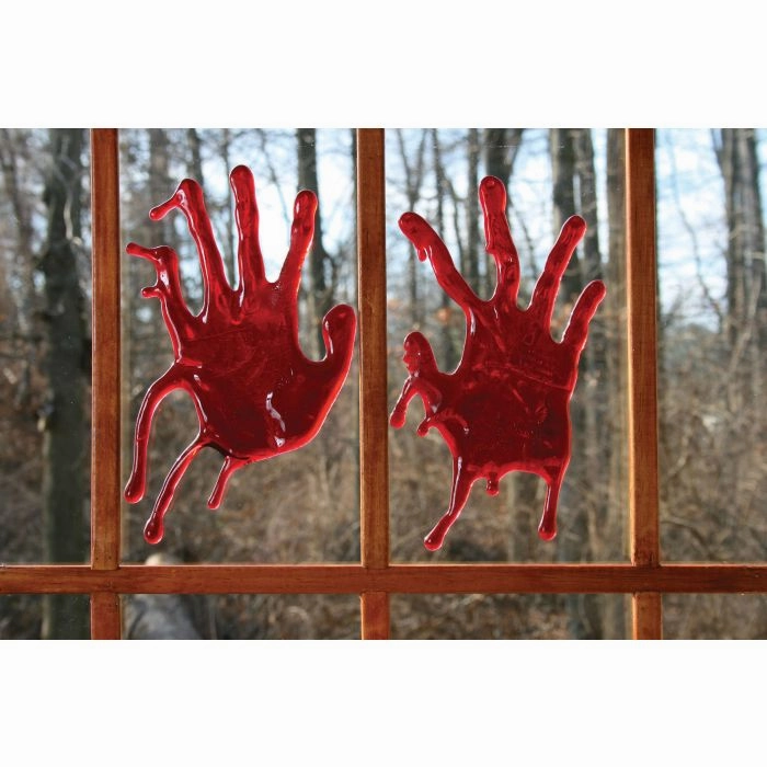 3-D Bloody Window Decor Wicked Props