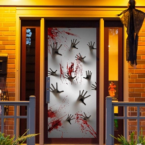 Ghostly Figures 3 Piece Halloween Spooky residence Decoration Door Cover