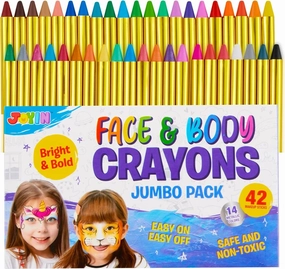 Ghostly Masks 42 Pcs Face and Body Paint Crayons