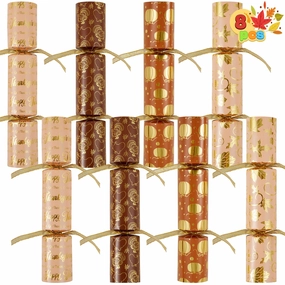 Photography Fun Character Collection 8Pcs Thanksgiving Cracker Set Design - Golden theme