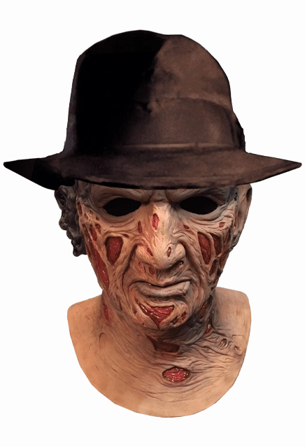 A Nightmare On Elm Street - Deluxe Freddy Krueger Mask with Fedora Hat Eerie Designs