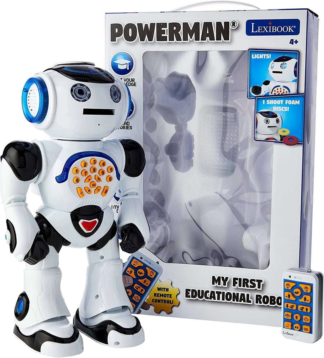LEXIBOOK Powerman Remote Control Walking Talking Toy Robot Yearly Scarce Early Access