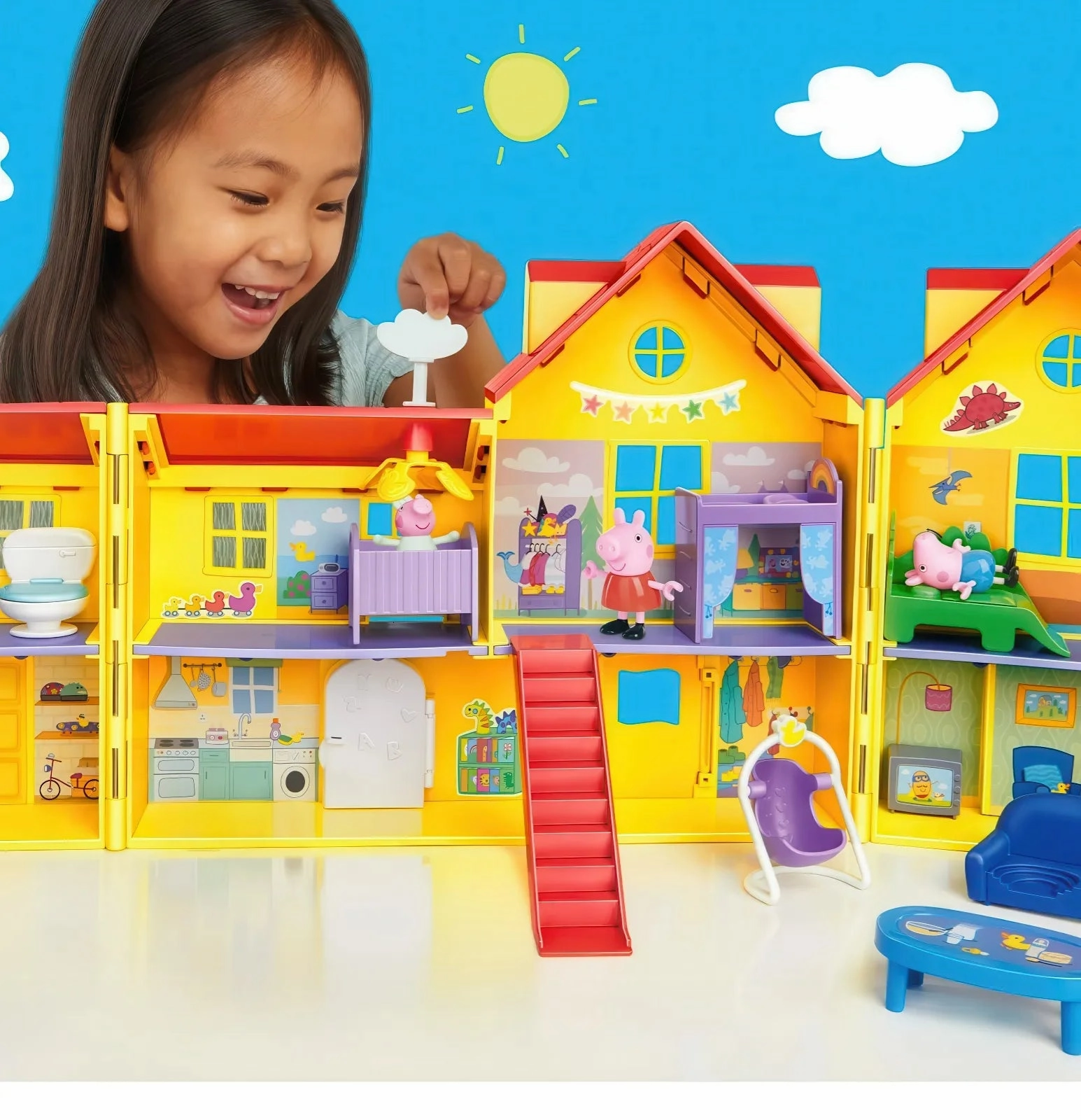 Peppa Pig's Big Family House Playset with Baby Evie Amateur League user friendly