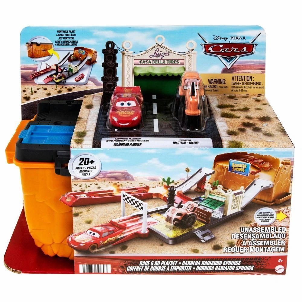 Disney Pixar Cars Race & Go Playset Loot Box