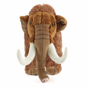 LIVING NATURE Extra Large Woolly Mammoth Soft Toy Festive Look Rendering Designer