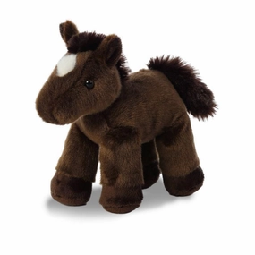 AURORA Chestnut Mini Flopsie Plush Horse 20cm Galaxy Explorer