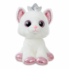 Small Photo Creative Collective AURORA Duchess White Cat with Crown Plush 17cm