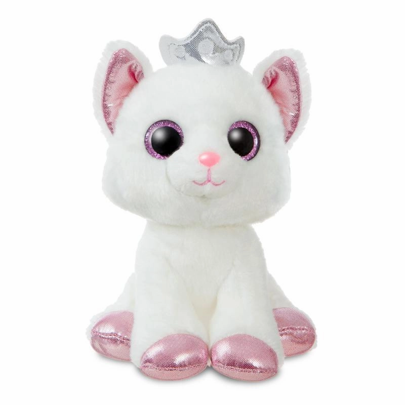 Small Photo Creative Collective AURORA Duchess White Cat with Crown Plush 17cm
