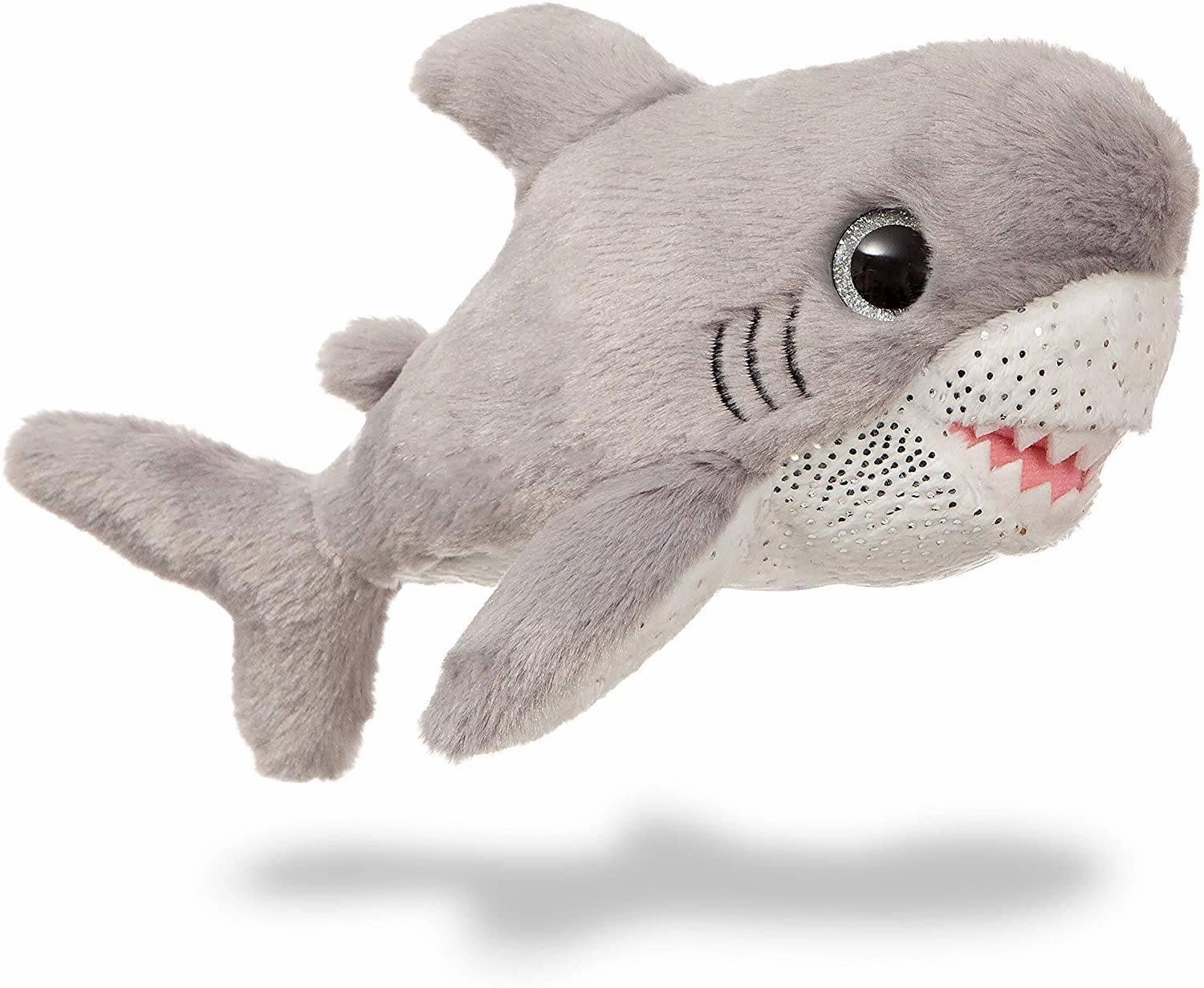 AURORA Sparke Tales Shark Finn 7-Inch Soft Toy, Grey and White Mini Creature