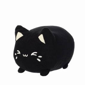 AURORA Tasty Peach 7-Inch Black Sesame Meowchi Plush Little Being Small Diploma