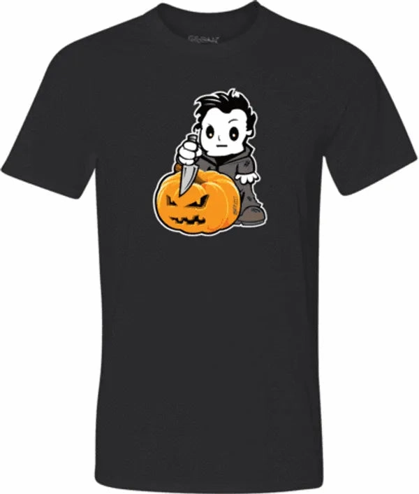 Playful Designs Ghoulish Party Baby Michael Myers Graphic Onesie or Tee