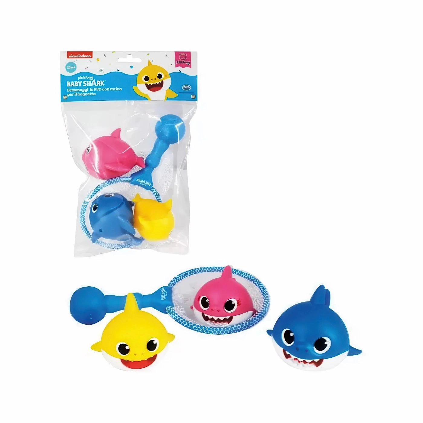 Baby Shark - Set of 3 PVC Characters for Bath Dynamic Stance Mini Insect