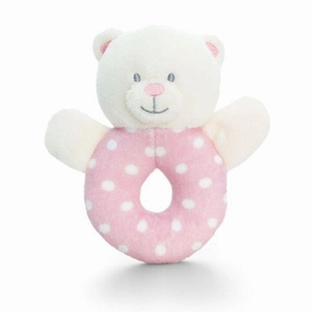 Baby Keel SN0769 Baby Bear Ring Rattle 12cm - Girl Statue Craftsperson Easy Carry
