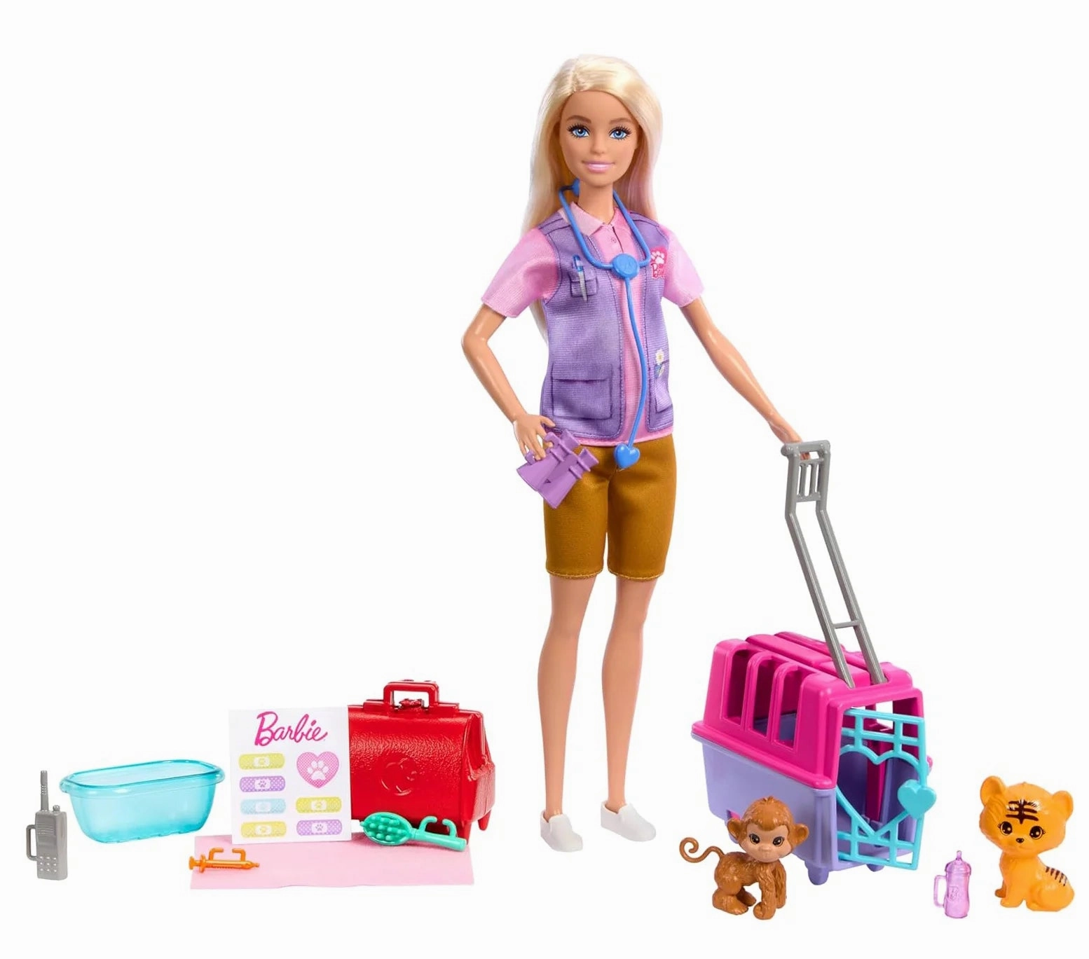Barbie Careers Doll & Accessories, Animal Rescue & Recovery Playset Twitch Integration Medical use
