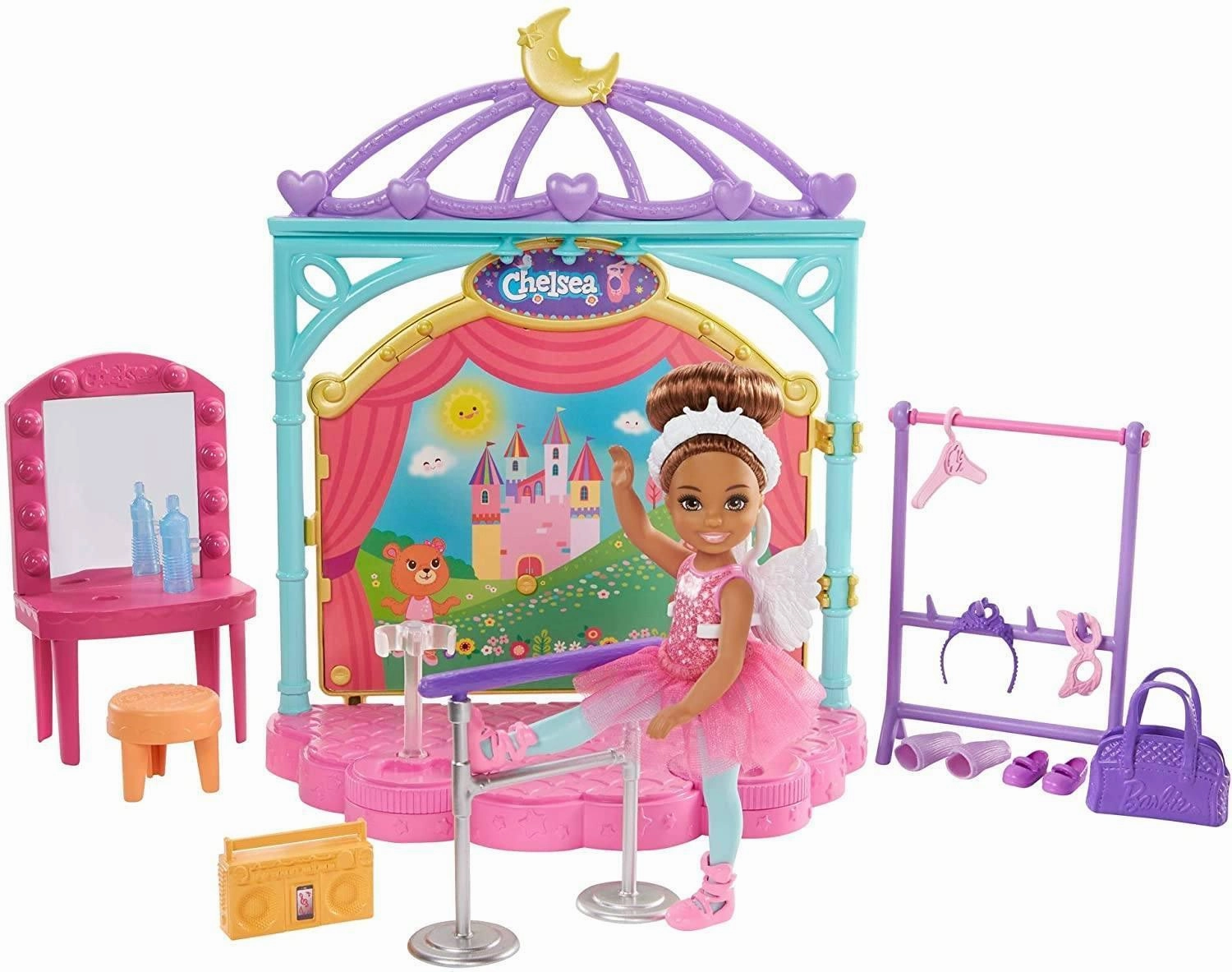 Social Justice Barbie Club Chelsea Doll and Ballet Playset (6-in Brunette) with Accessories