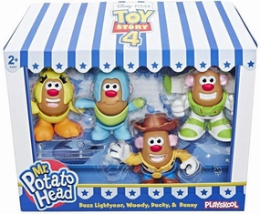 Gold Standard Jungle Adventure Mr. POTATO HEAD Disney/Pixar Toy Story Mini 4 Pack Buzz, Woody, Ducky, Bunny Figures
