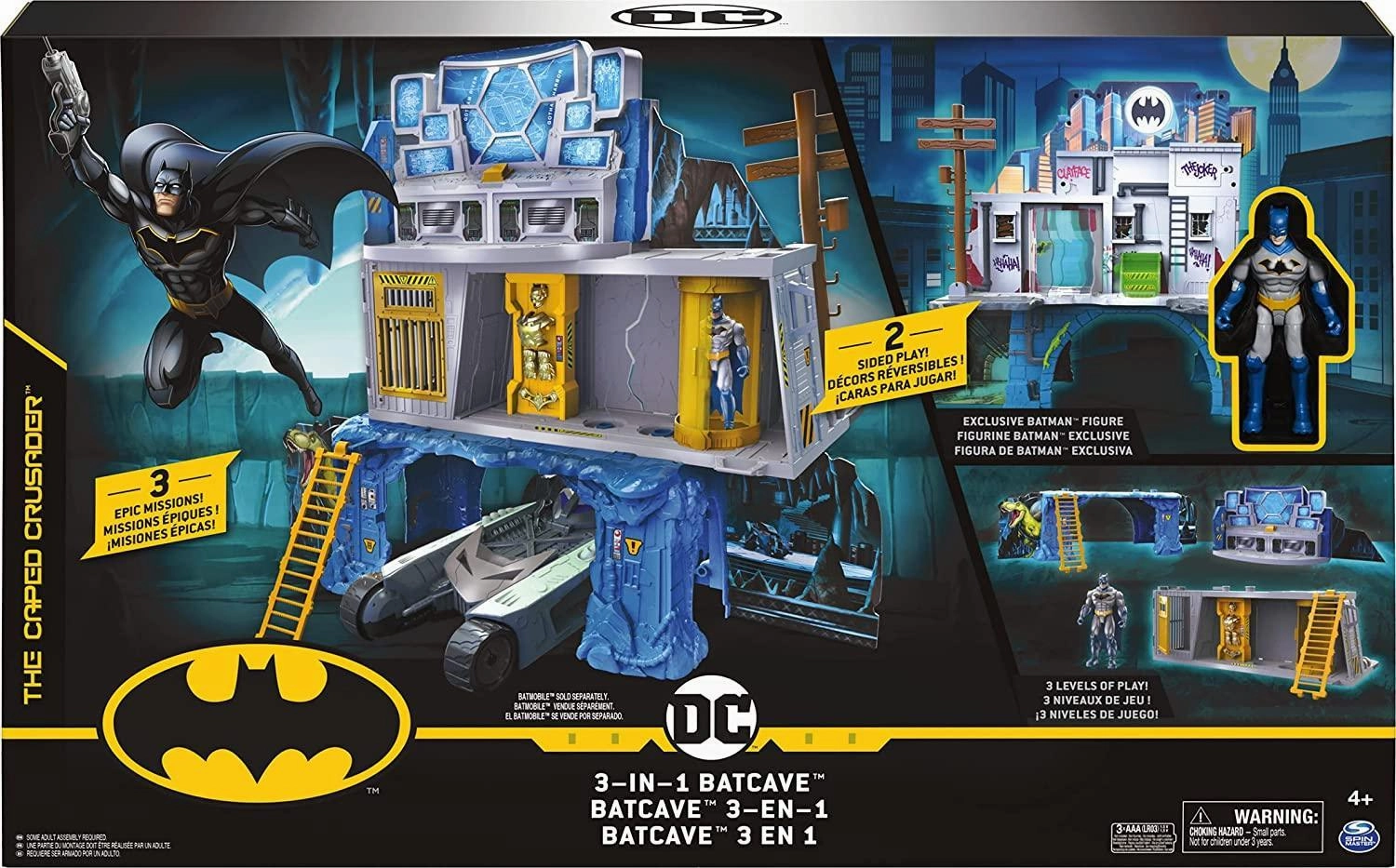 Batman 3-in-1 Batcave Two-Sided Playset Sometimes Scarce charity event