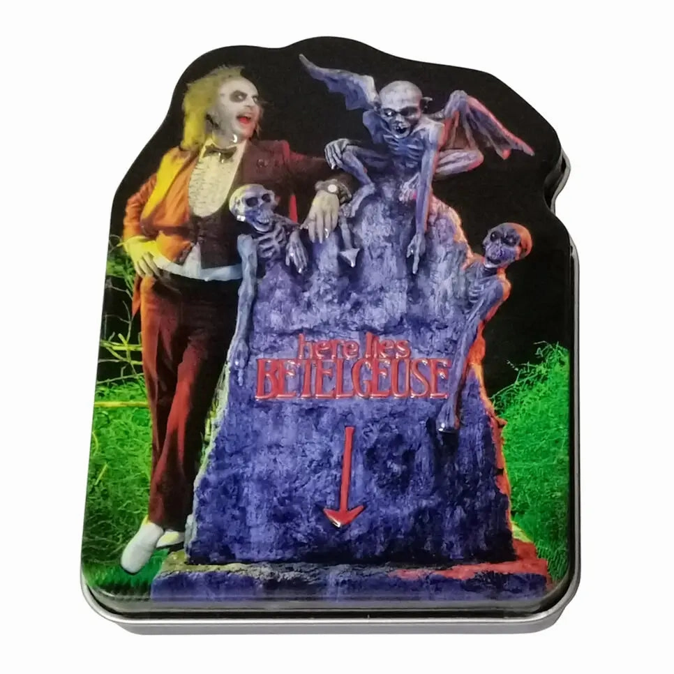 Beetlejuice Afterlife Sours Collectible Candy Tin Enchanting Figures