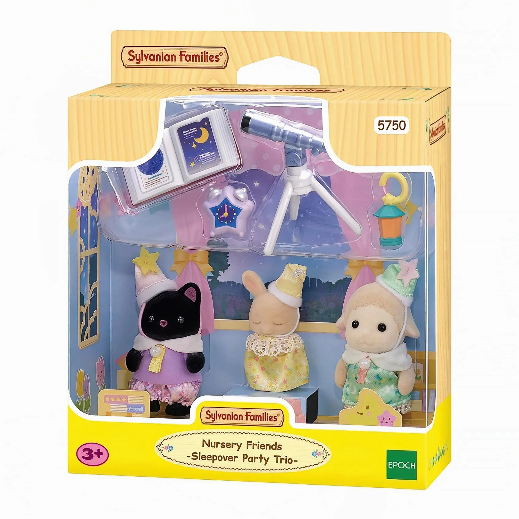 Sylvanian Families Nursery Friends - Sleepover Party Trio Figures Deluxe Version