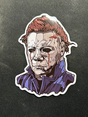 Eerie Supplies Spooky Accessories Blood Tears Myers Sticker