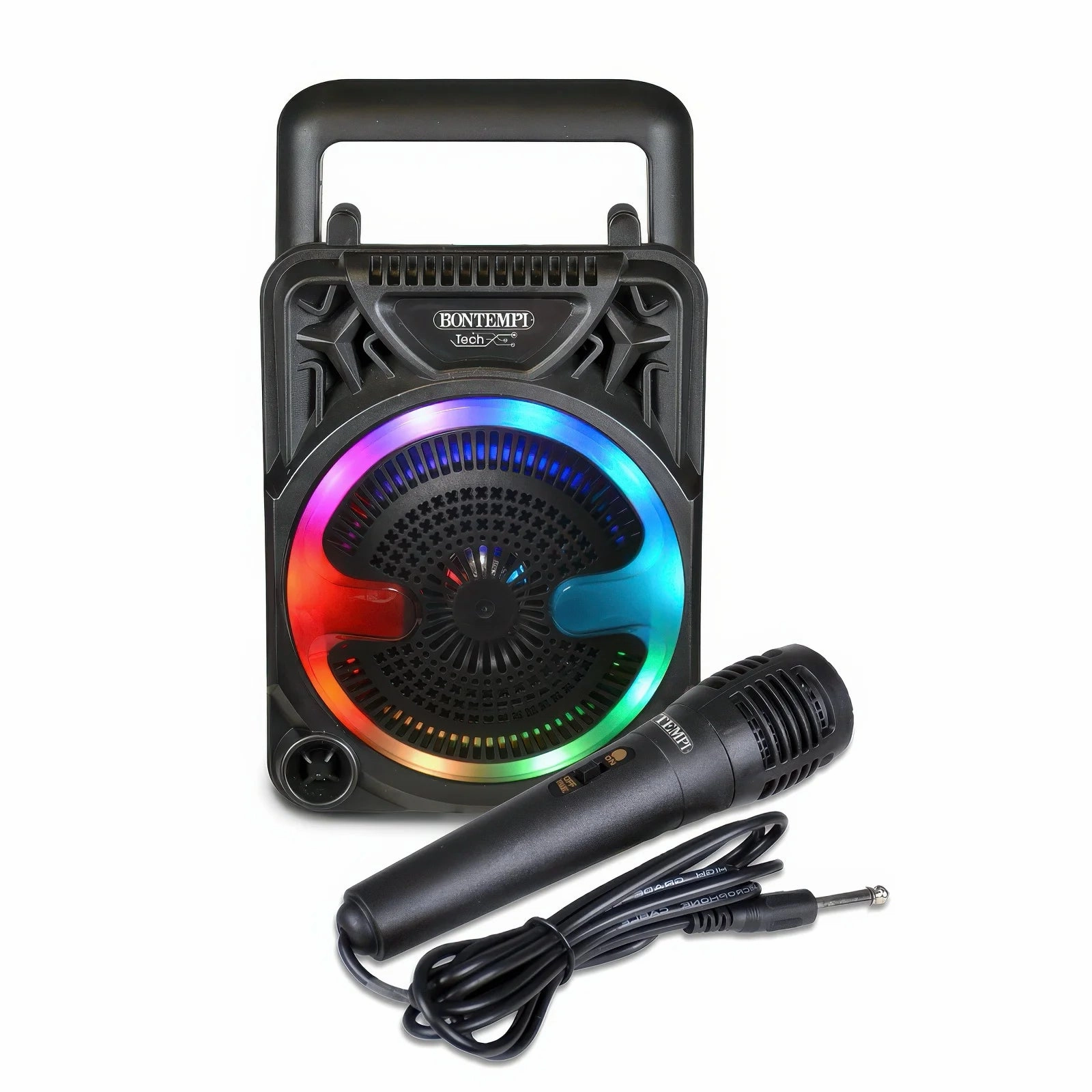 BONTEMPI Wireless Speaker with Microphone & RGB Lights Speed Run