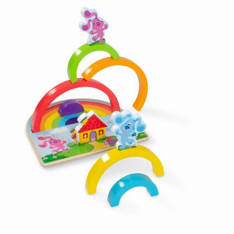 Global Impact Melissa & Doug Blue's Clues & You! Wooden Rainbow Stacker Puzzle