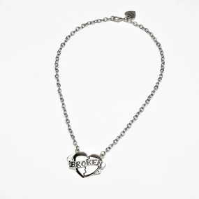 Broken Pendant Necklace Spooky Treats Enchanting Masks