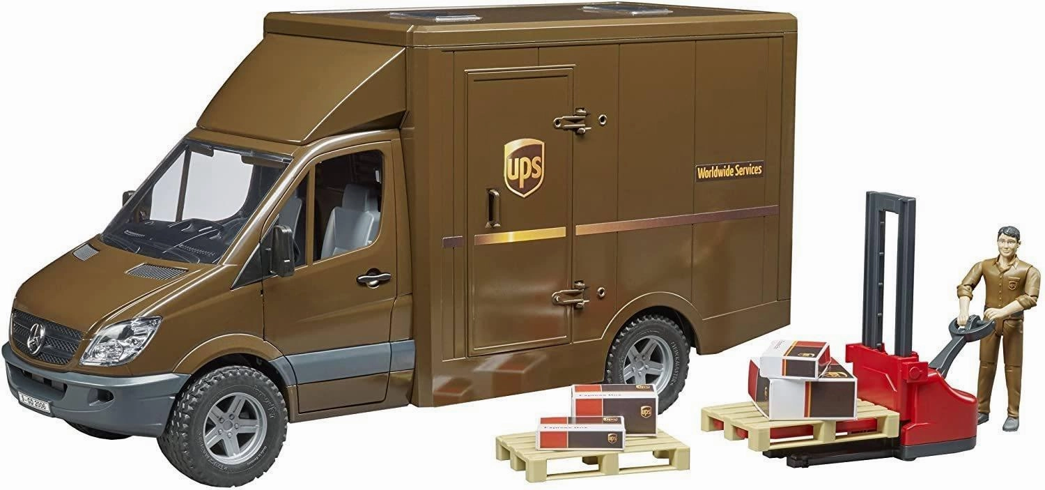 Merchandise Line Player Choice BRUDER 02538 MB Sprinter UPS with Driver and Accessories