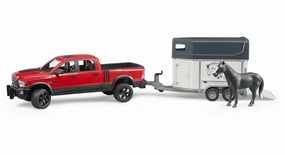 Grand Master BRUDER RAM 2501 Power Wagon with Horse Trailer and Horse