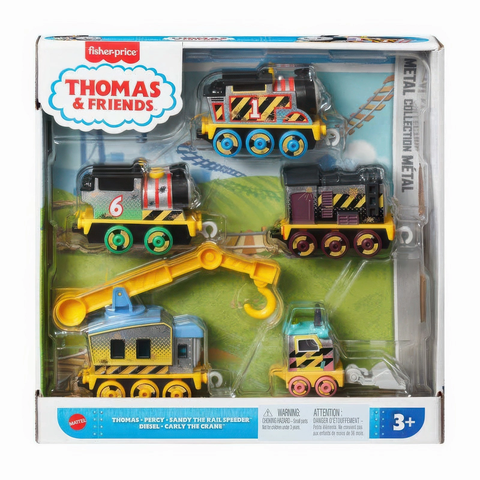 Voice Acting Thomas and Friends Small Diecast Construction Crew - 5 Pack