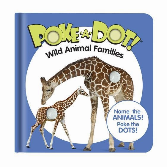 Tiny Instrument Melissa & Doug Poke-a-Dot - Wild Animal Families Book