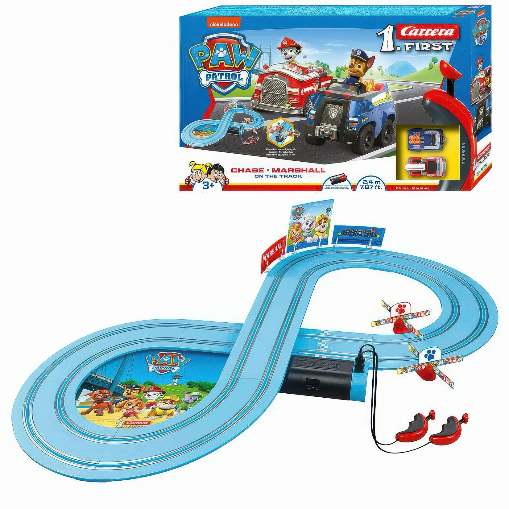 Carrera First PAW Patrol Track Car Racing Playset Cloth Dynamics