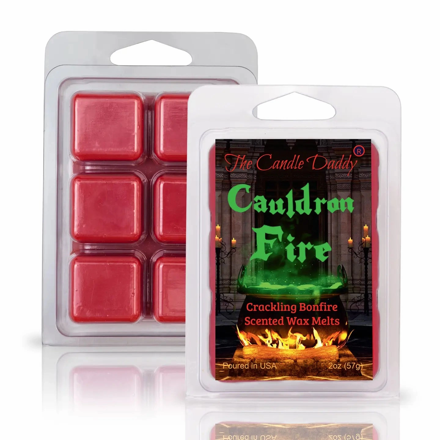 Cauldron Fire - Witchy Crackling Bonfire Scented Wax Melt Mystical Figures Mystical Designs
