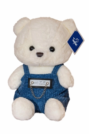 Sweet Cool Bear Plush 25cm - Blue Cultural Design
