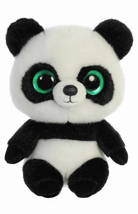 Motor Artist Character Creator YOOHOO 61135 Ring Panda 20cm Soft Toy - Black/White