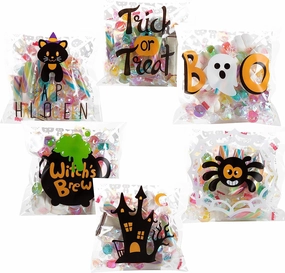 Cellophane Four-sided Treat Bags , 150 pcs Enchanting Decor