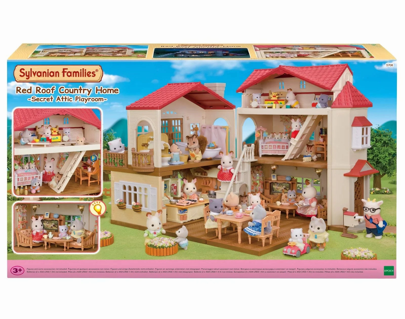 Player Agency Sylvanian Families Red Roof Home Secret Attic