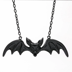 Bat Pendant Black Fantastic Masks Spooky Accessories