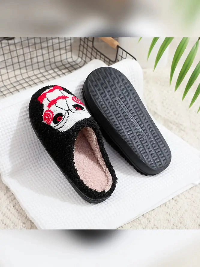 Halloween Billy Fleece Slipper Scary Decorations Enchanting Decor