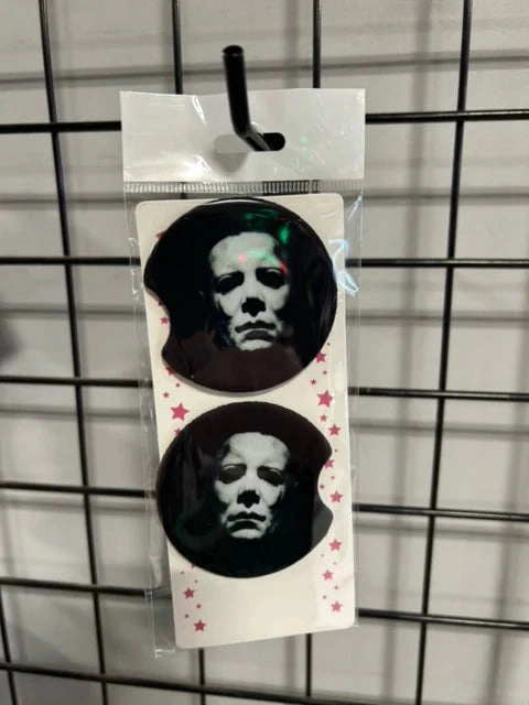 Myers The Shape Car Coasters Ghostly Accents
