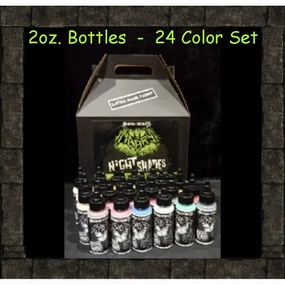 Enchanting Accessories Charming Masks NIGHT SHADES Rubber Mask Paint - 2 oz SET